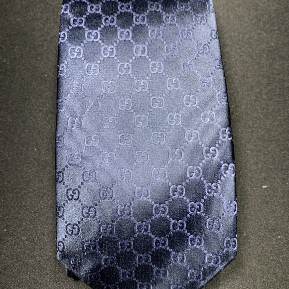 Authentic Men's Gucci GG Printed Tie with Box